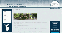 Desktop Screenshot of kleintierpraxis-stemmermann.de